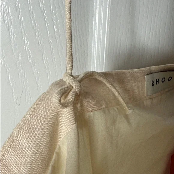 RHODE Sophie Linen Midi Dress Musical Print NWT Size 12 - Picture 8 of 16